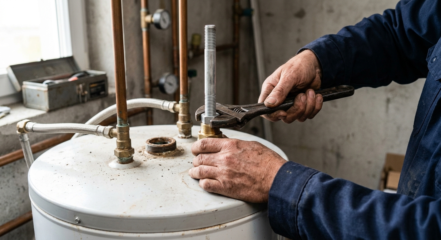 Remplacement d'une anode de chauffe-eau