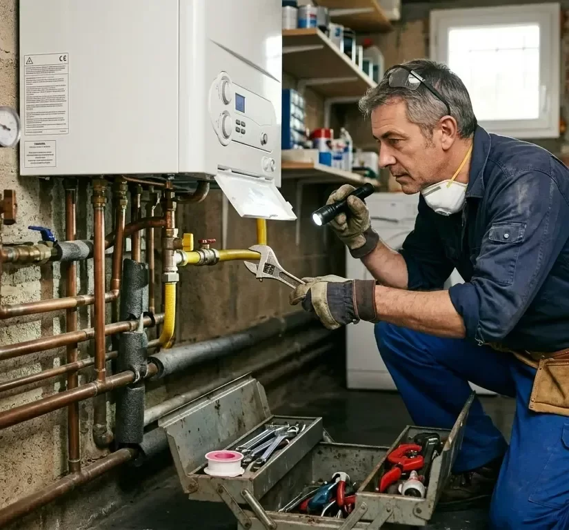 Vérification de sécurité d'un chauffe-eau gaz
