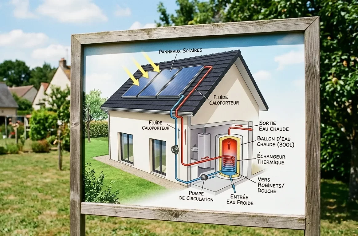 Fonctionnement chauffe-eau solaire